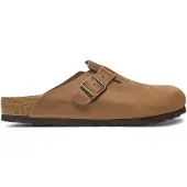 Birkenstock Mule 'Boston Leoi' cognac
