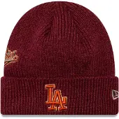 New Era Patch La Dodgers Beanie Rouge