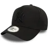 New Era New York Yankees Cap Adjustable Mens Monochrome E-Frame Black