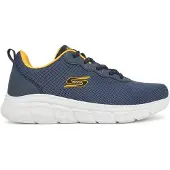 SKECHERS Baskets basses 'BOBS B FLEX - ICY EDGE' bleu marine / curry