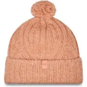 Buff Knitted Beanie Rose