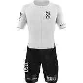 Otso Black & White Short Sleeve Trisuit Blanc XS Femme