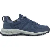 Jack Wolfskin Chaussures de sport Woodland 2 Texapore Low pour femmes, chaussures de randonnée, couleur bleue
