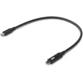 Ubiquiti Câble USB-C 0.3m 100W 480Mbps Noir avec Écran