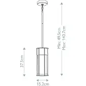 Elstead Lighting Lanterne suspendue Camillo (E27, IP44)