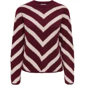 ONLY Pull-over 'ONLELIZA' crème / lie de vin
