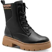 Marco Tozzi Damenschuhe Schnürstiefel Schwarz Freizeit