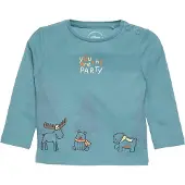 s.Oliver T-Shirt bleu cyan / brocart / noir / blanc