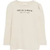 s.Oliver T-Shirt sable / chocolat / blanc perle