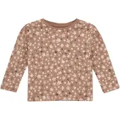 s.Oliver T-Shirt brun foncé / rouge rouille / blanc