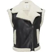 QS Gilet crème / noir