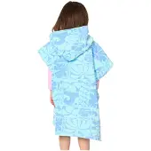Rip Curl Mixed Snap Cotton Poncho Bleu Enfants