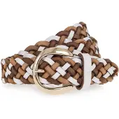 Tamaris Ceinture 'Essential Classics' beige foncé / marron / blanc