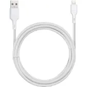 Blue Star câble avec connecteur USB A vers iPhone Lightning 2.4A - blanc