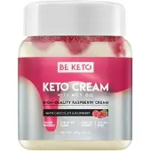 BeKeto Crème Keto au chocolat blanc et à la framboise 250g