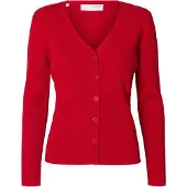 Selected Cardigan 'SLFCarly' rouge
