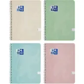 Oxford Ordinateur portable A4/80K grid Touch Pastel (5 pcs)