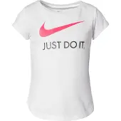 Nike Kids T-Shirt 'Swoosh' rose / noir / blanc