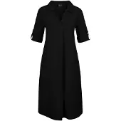 MADELEINE Robe-chemise noir