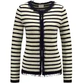 MADELEINE Cardigan écru / marine