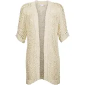 MADELEINE Cardigan blanc perle