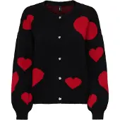ONLY Cardigan 'ONLLove' rouge sang / noir