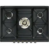 Smeg Cortina Sr775ao Gas Hob 5 Burners Noir