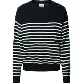 Pepe Jeans pour femme. PL7000005 Pull Carlina marine (S), Casuel, Coton