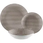 Versa Vaisselle Gris Porcelaine 18 pièces