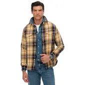 Superdry Merchant Heavy Long Sleeve Shirt Jaune L Homme