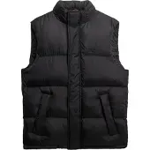 Superdry pour homme. M5012246A Gilet Tech Padded noir (L), Casuel, Nylon