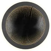 TRIO Plafonnier LED, noir mat, télécommande, D 38 cm