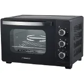 Esperanza Mini-four EKO006N avec convection et rôtisserie, 25 l, 1600 W, noir