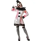 Atosa Clown Halloween Woman Costume Multicolore M-L Enfants