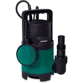 Vonroc Pompe submersible 400W – 8000L/h | Pour eaux usées et claires