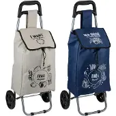 Big Buy Cooking Sac à provisions sur roulettes beige