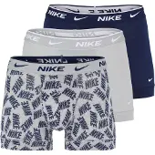 Nike Eday Cotton Stretch Boxers 3 Units Bleu,Gris M Homme
