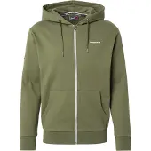 Superdry Plain Full Zip Sweatshirt Vert XL Homme