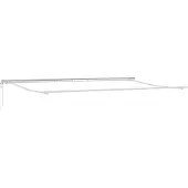 vidaXL Store à rallonge blanc 600 x 350 cm en tissu et aluminium