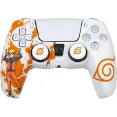 Konix Naruto 80389000005, PlayStation 5, Protective Set, Grey, Orange, White, Silicone, Convex, 1 pieces