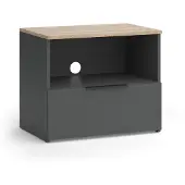 Vicco Meuble TV Wido Anthracite/Sonoma 60x50cm avec tiroir, Model 56261