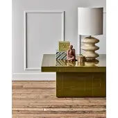 House Doctor Table basse en brique verte