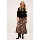 Ba&sh pour femme. 1H25ONIN Jupe brune Onintia (38), Marron, Casuel, Viscose