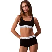 Calvin Klein Lv00qf8493 Unlined Bralette Bra Noir M Femme