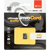 IMRO CARTE MEMOIRE microSD 8GB sans adaptateur SD classe 10 UHS