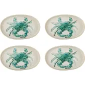 Bloomingville Assiettes Hadden vertes, lot de 4 pièces