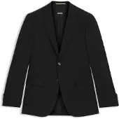 BOSS Veste de costume Regular Fit en laine mélangée