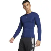 Adidas T-Shirt fonctionnel bleu foncé / gris argenté