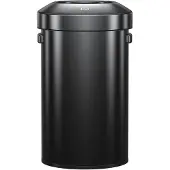 EKO - Poubelle urbaine 60 litres - Acier inoxydable - Noir