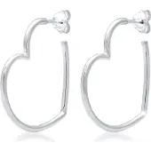 Elli Boucles d'oreilles 'Herz' argent